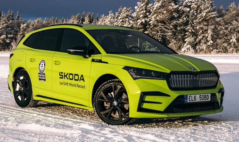 Škoda Enyaq RS iV sets two Guinness World Records