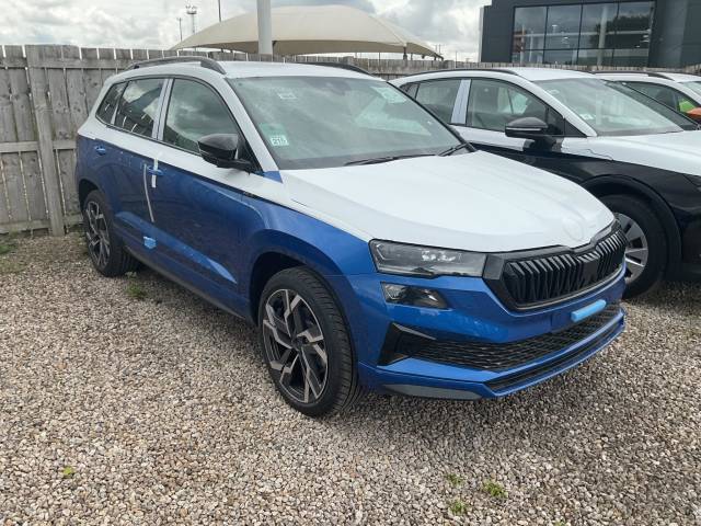 Skoda Karoq 2.0 TSI SportLine Edition DSG 4WD Euro 6 (s/s) 5dr SUV Petrol Race Blue