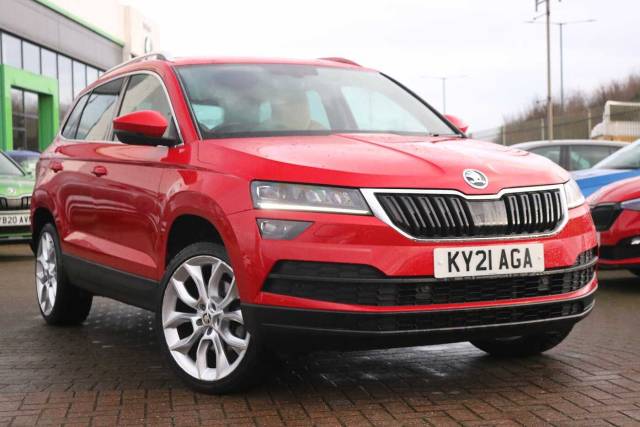 Skoda Karoq 1.5 TSI SE L 5dr DSG Estate Petrol Velvet Red