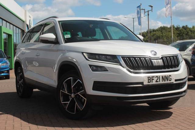 Skoda Kodiaq 1.5 TSI SE L 5dr [7 Seat] Estate Petrol Moon White Metallic