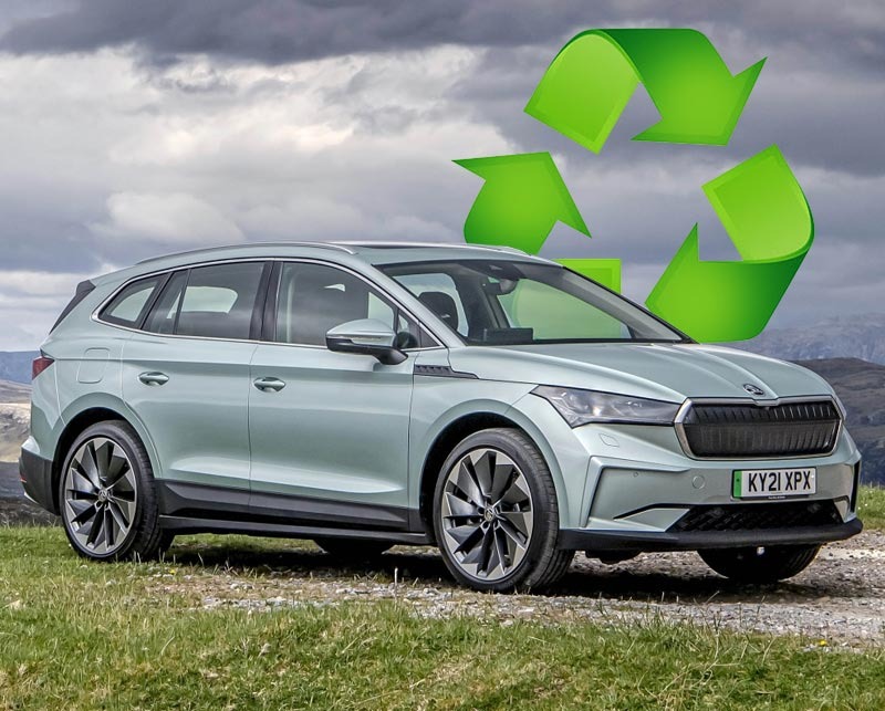 Recycled materials used in the ENYAQ iV make it ŠKODA's most upcycled car