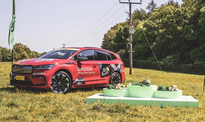 Skoda transforms Surrey cycling hotspot for a Taste of Le Tour