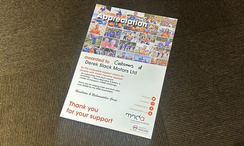 MND Association Thanks Our Customers