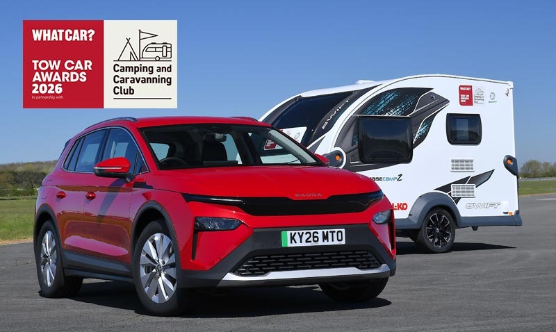 Kodiaq and Elroq 2026 WhatCar? Tow Car of the Year titles