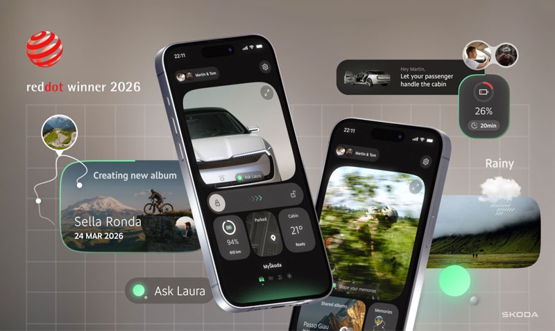 Škoda receives Red Dot Award for its Vision App concept