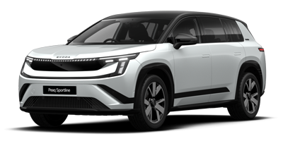 The New, All-Electric Skoda Peaq - Moon White Metallic Black Magic Pearl Effect