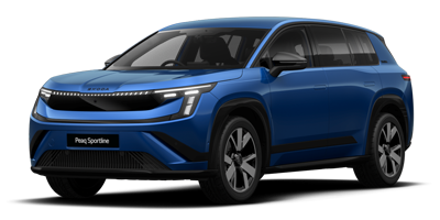 The New, All-Electric Skoda Peaq - Race Blue Metallic