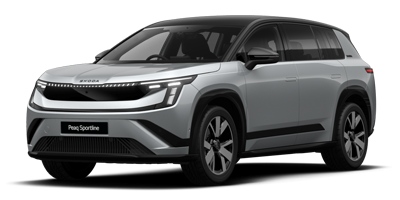 The New, All-Electric Skoda Peaq - Smokey Silver Metallic Black Magic Pearl